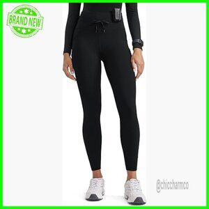 High Waisted Scrub Leggings with 5 Pockets, 25" Inseam, Stretchy Fabric